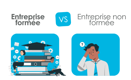 Comparaison d'entreprises formées ou non formées